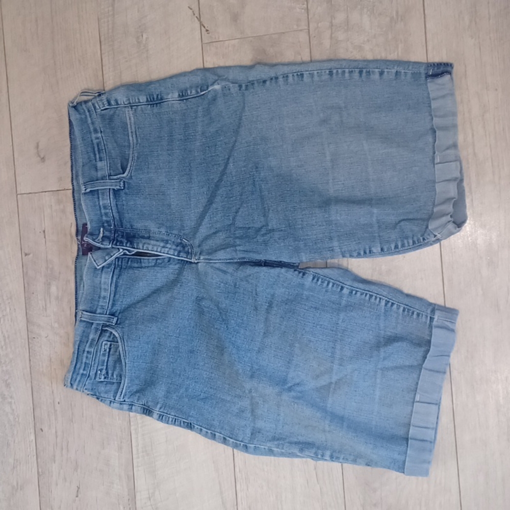 NYDJ Bermuda Jean Shorts Light Wash  Sz 12
